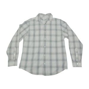 Banana Republic Men's Medium‎ 15-15.5 Shirt Button Up Long Sleeve Striped Plaid